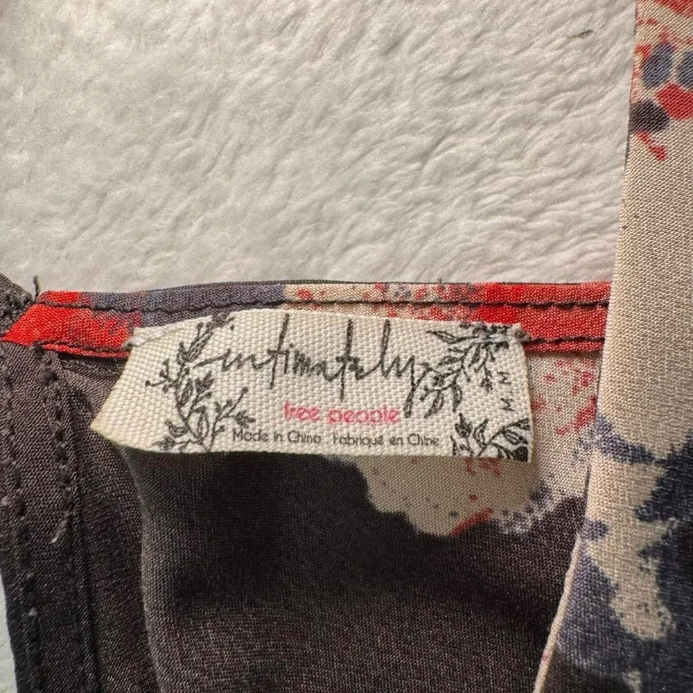 NWOT Free People Floral Mini Slip Dress - Picture 5 of 8